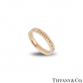 Tiffany & Co. Rose Gold Diamond Band Ring